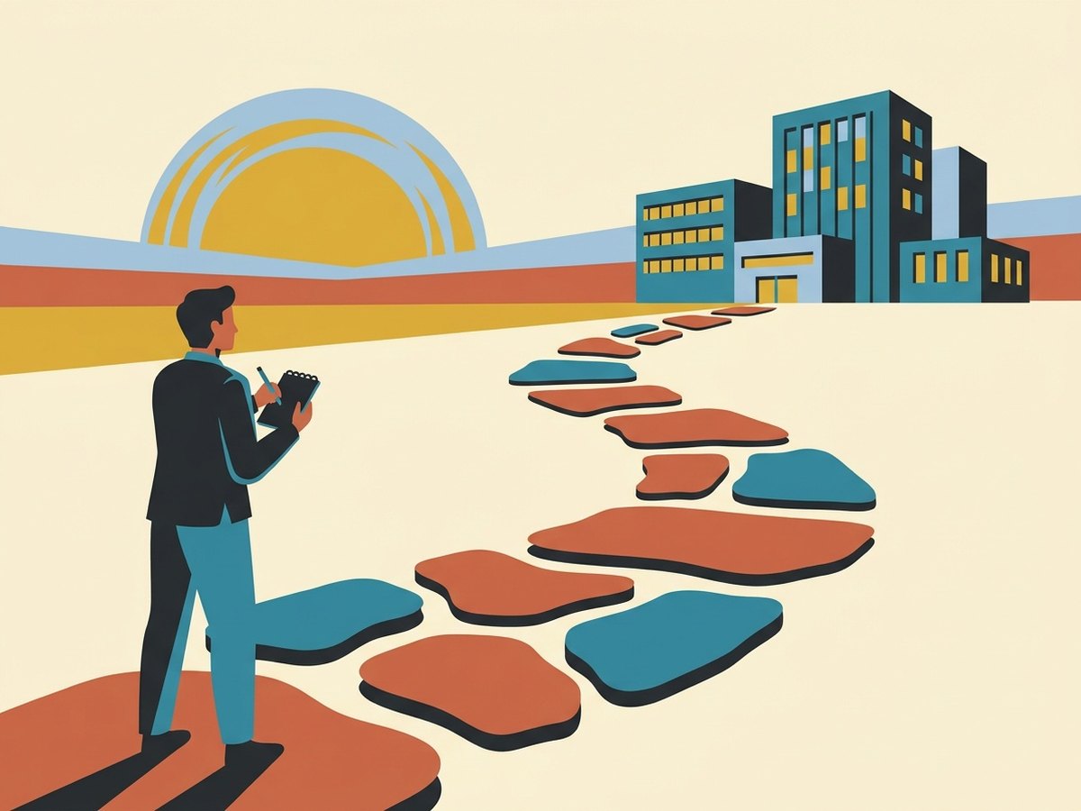 Créateur d'entreprise au début d'un parcours vers son activité