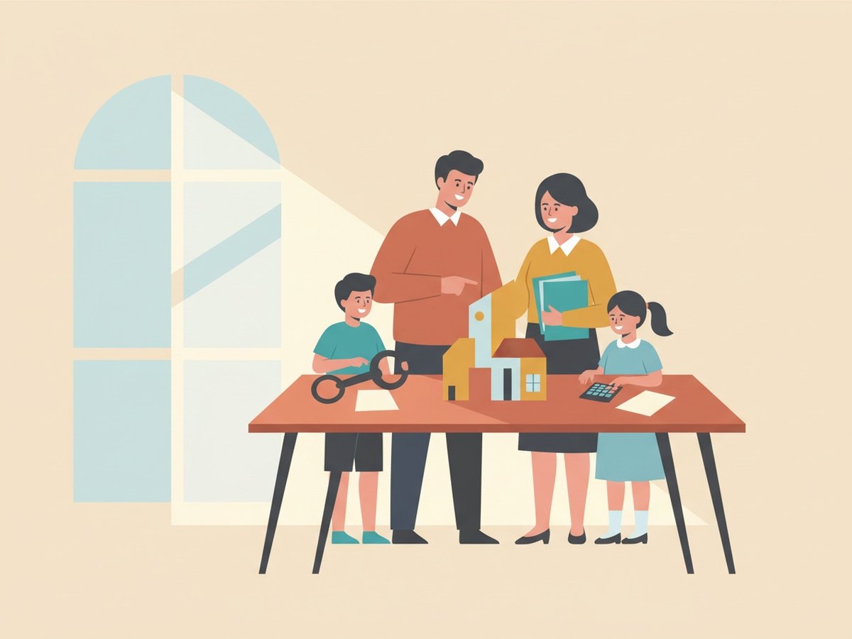 Une famille organisant la gestion et la transmission de son patrimoine immobilier en SCI